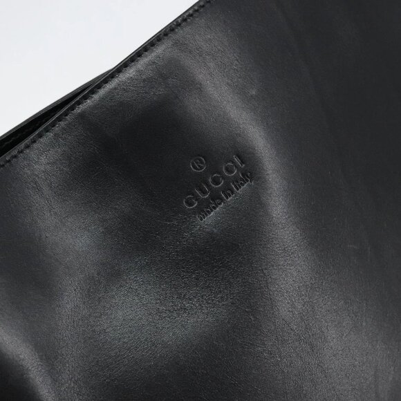 GUCCI Shoulder Bag Leather Black 001 3167 Auth ep11421 - Picture 10 of 16
